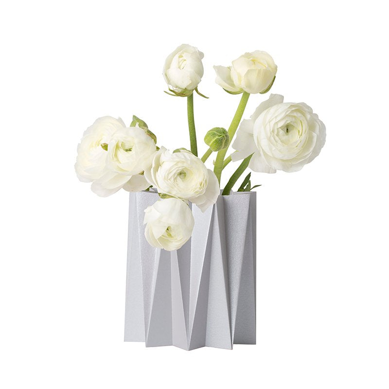 Origami Cover vase - Gray M - 2 pcs
