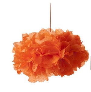 Orange pom pom S