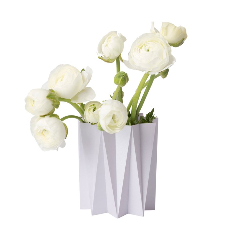 Origami cover vase - Lilas M - 2 pcs