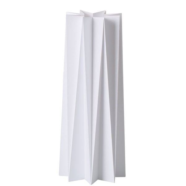 Origami cover vase - White L