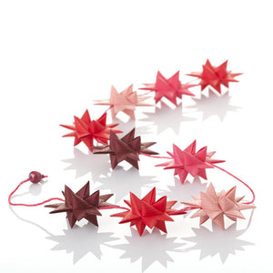 Red & Coral - star garland no 10