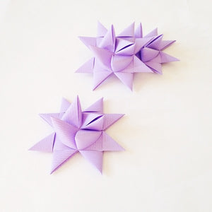Light Purple half star with tape L - 3 pcs