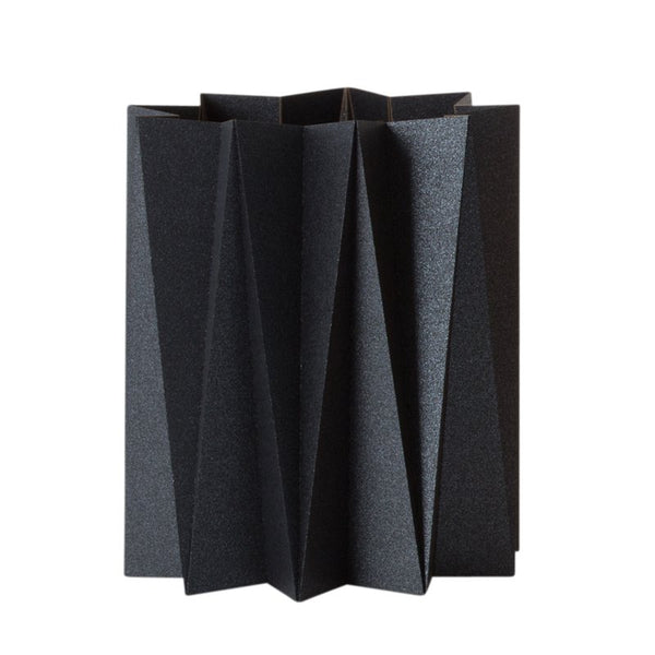 Origami cover vase - Black M - 2 pcs