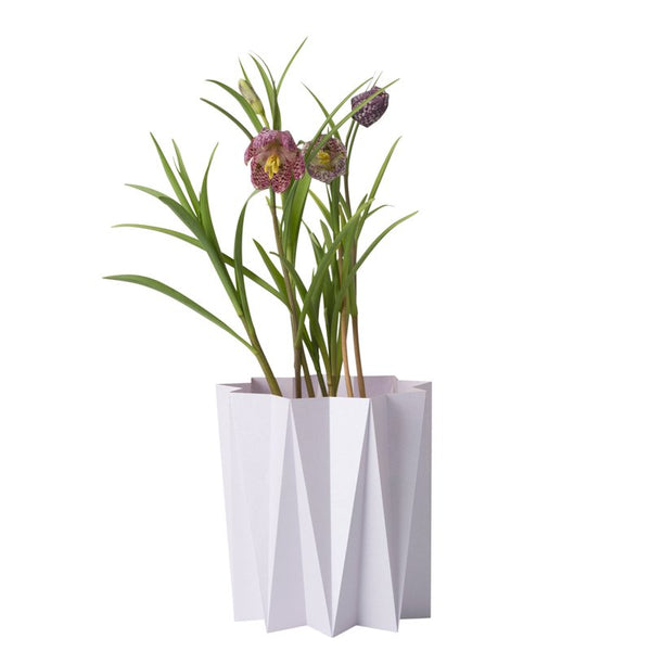 Origami cover vase - Lilas M - 2 pcs