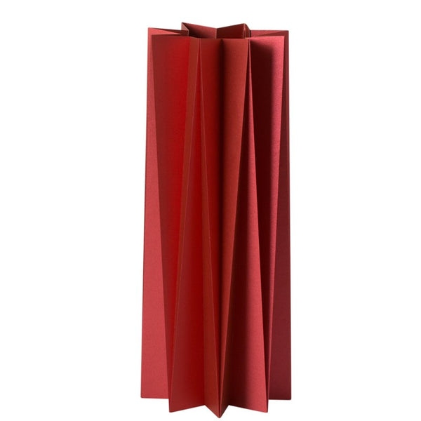 Origami cover vase - Dark Red L