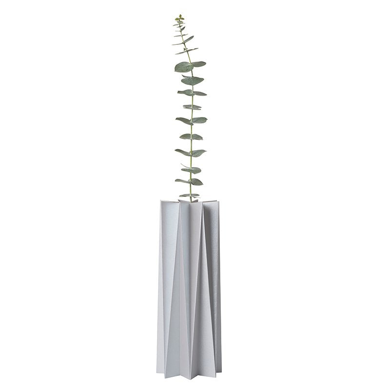 Origami Cover Vase - Gray L