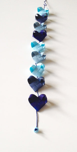 Pure Blue - Heart garland no 6