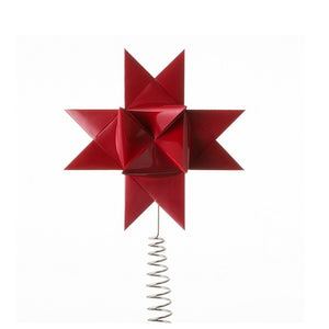 Dark red painted tree topper M