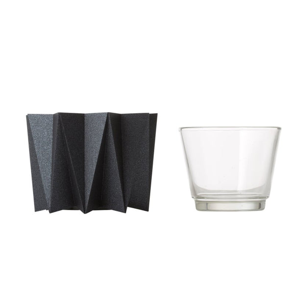 Origami cover vase - White S - 2 pcs