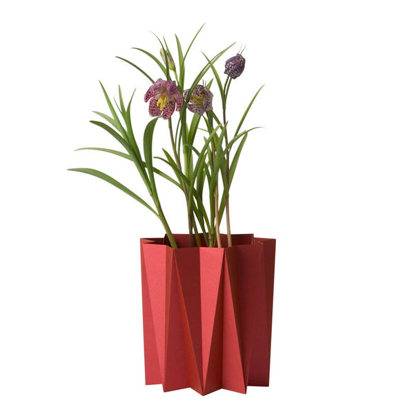 Origami cover vases - Dark Red M - 2 pcs