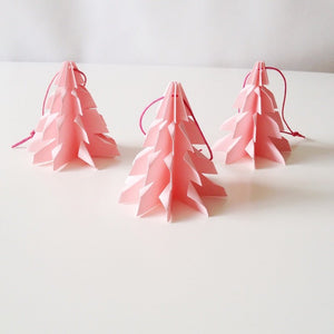 Christmas tree Pink - 3 pcs