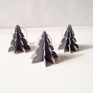 Christmas tree Gray - 3 pcs