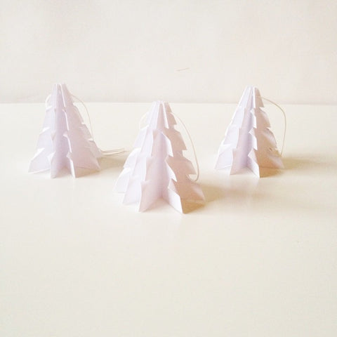 Christmas tree  White - 3 pcs