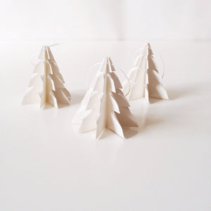 Christmas tree Raw white - 3 pcs