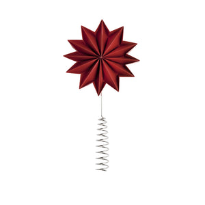 Red Pleat tree topper - giant