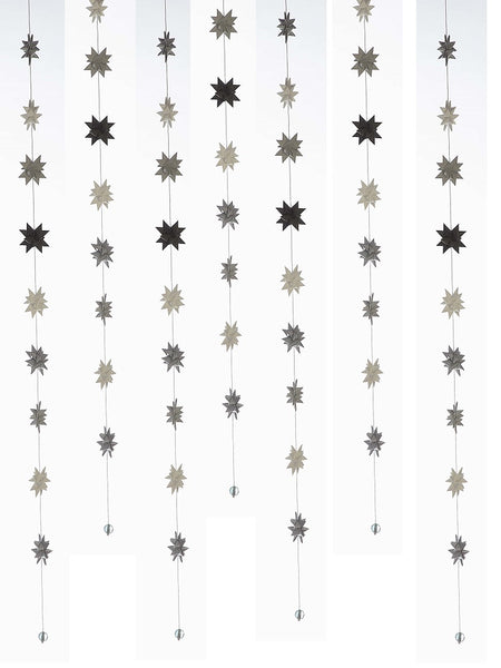 White & Gray - star garland no 13