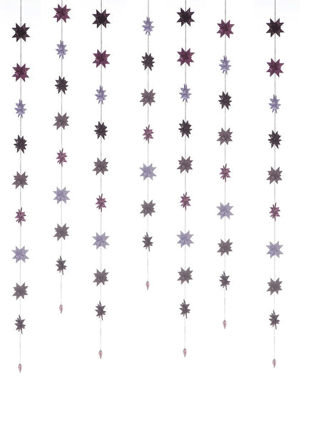 Pure Purple - star garland no 8