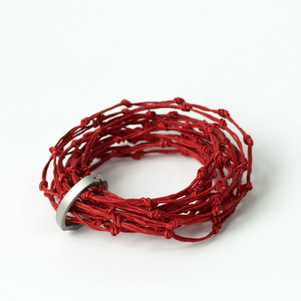 KNOTS Bracelet / Necklace Red