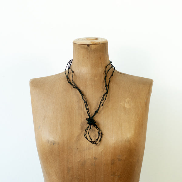 KNOTS Bracelet / Necklace Black